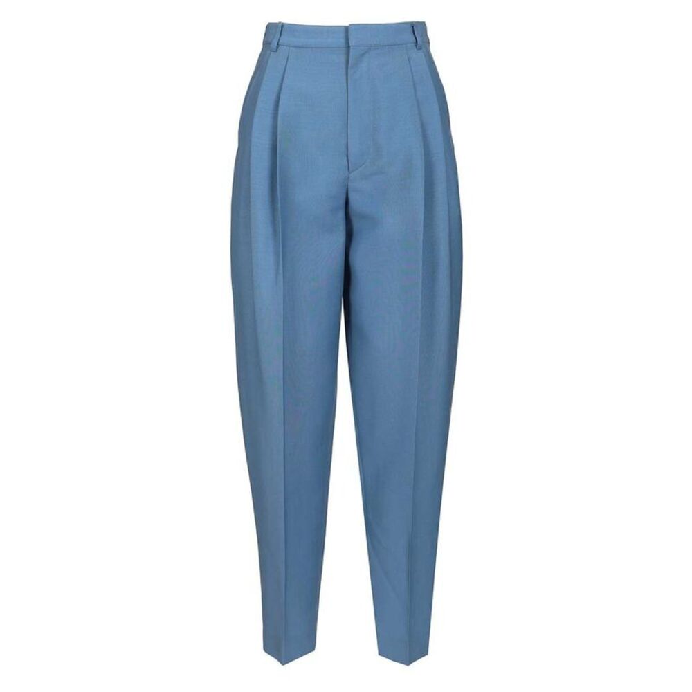 Celine Women Montauk Trousers In Wool And Mohair